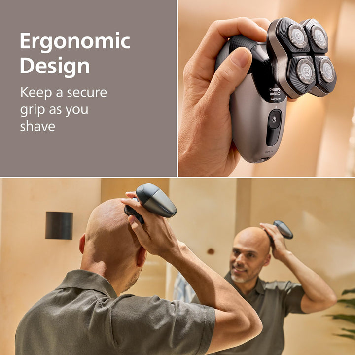 Philips Norelco Head Shaver Pro 7000 Series - Skull Shaver for Men and Women, 360Ã‚Â° Flexing Head & ComfortCut Blades for Clean Shave, Gentle on Skin, Model HS7980/40