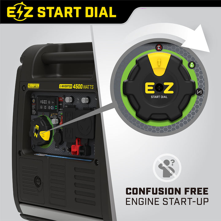 Champion Power Equipment 4500-Watt Wireless Remote Start RV Ready Portable Inverter Generator with Quiet Technology and CO Shield Retail $1,049.00