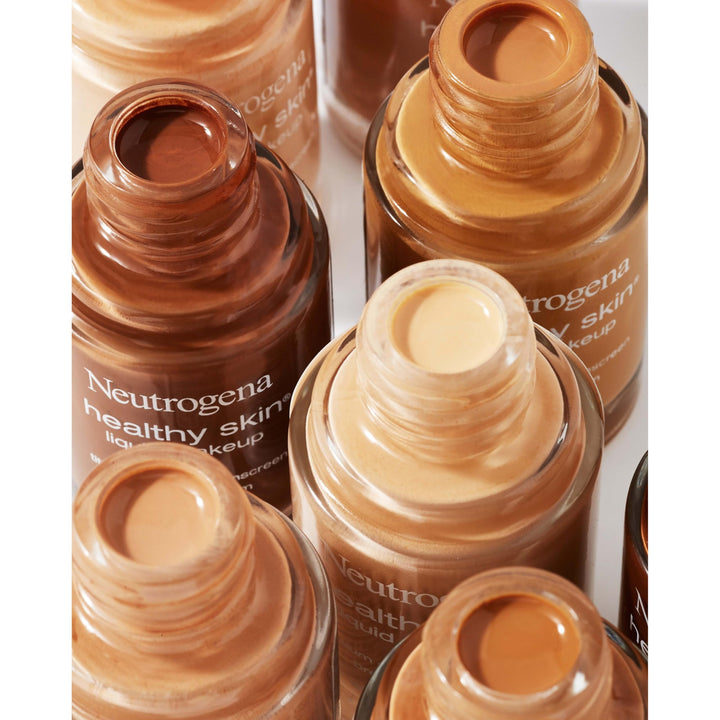 Neutrogena Healthy Skin Liquid Foundation Makeup with Broad Spectrum SPF 20 Sunscreen, Lightweight, Medium Coverage Makeup with Sunscreen and Pro-Vitamin B5, Natural Ivory 20, 1 fl. oz Retail $19.79