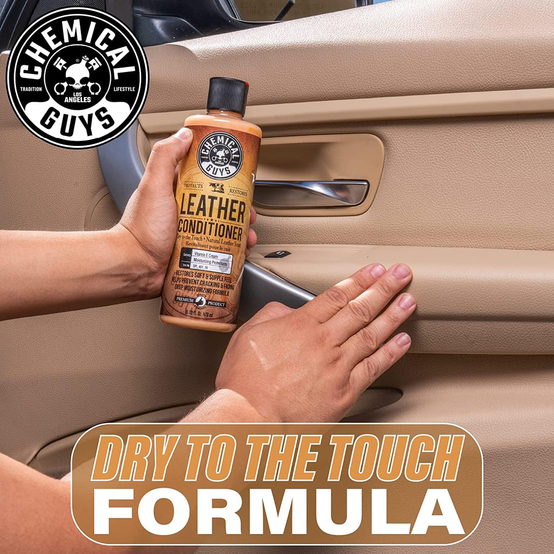 Chemical Guys Leather Conditioner, Vintage Series - Conditions, Nourishes, and Protects Natural, Synthetic, and Faux Leather Seats, Interiors, Apparel & Accessories, 16 fl oz Retail $19.99
