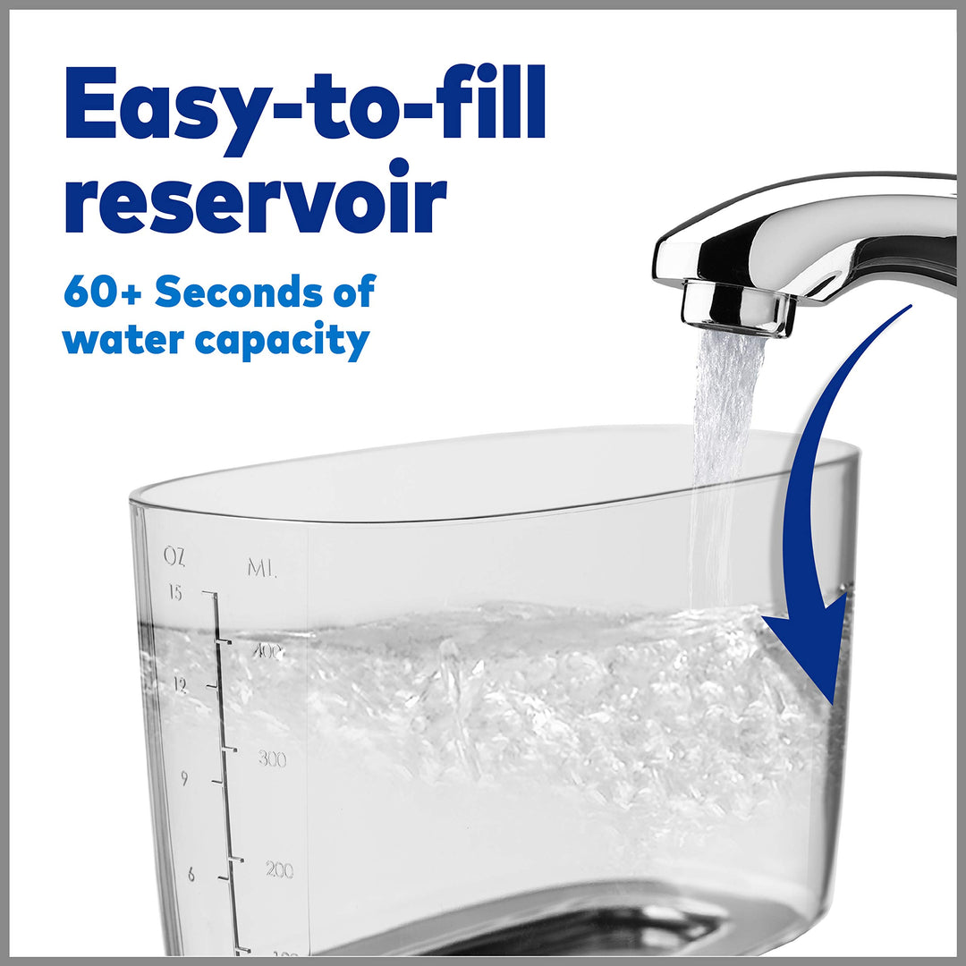 Waterpik Nano Plus Water Flosser For Teeth, Portable Electric Power, Compact For Travel and Home, 4 Flossing Tips, ADA Accepted, White WP-320 Retail $59.99