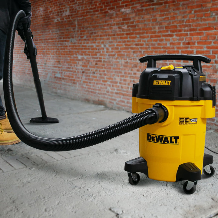 DEWALT 6 Gallon STEALTHSONIC Shop Vacuum Wet and Dry DXV06PL-QT, Ultra Quiet 4 Peak HP Wet Dry Vac for Jobsite & Workshop Retail $159.97