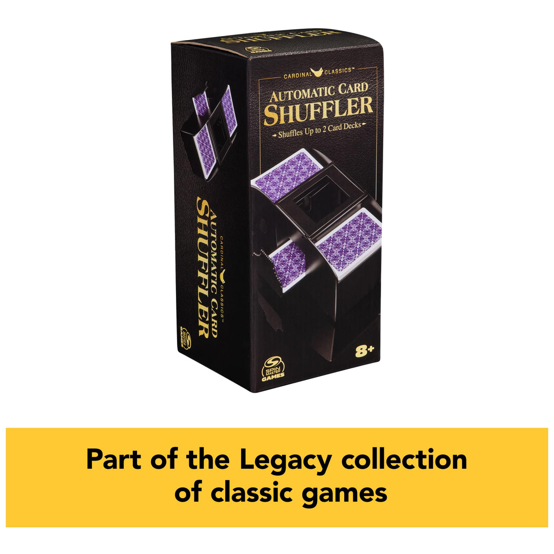 Spin Master Games, Cardinal Classics Premium Automatic Card Shuffler for Poker & Other Games, Family Game Night, Easy-to-Use for Adults & Kids, for Ages 8 & Up Retail $6.88