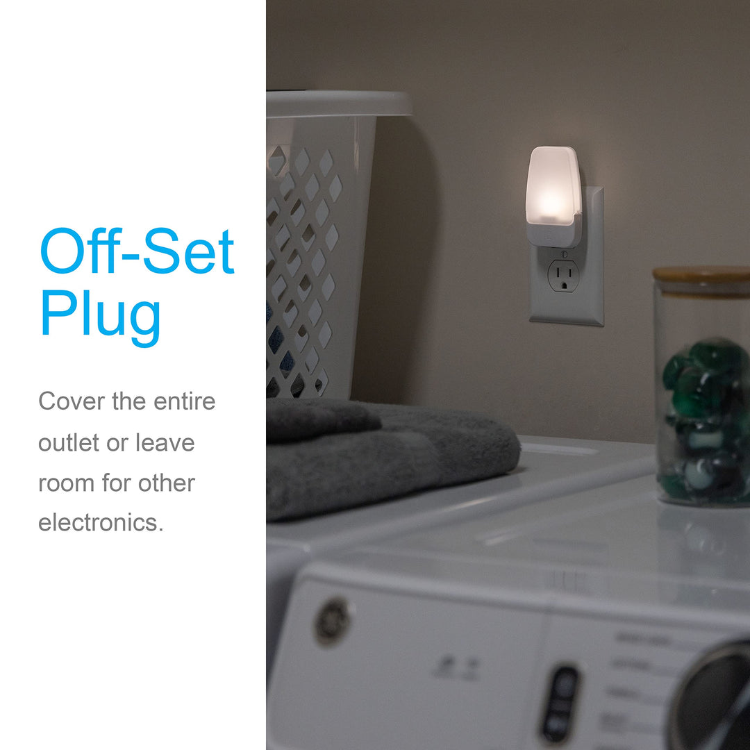 GE LED Night Light, Plug-in, Dusk to Dawn Sensor, Warm White, Ambient Lighting, Ideal Kids Adults Nightlight for Bedroom, Bathroom, Nursery, Hallway, Kitchen, 30966, 2 Pack Retail $11.99