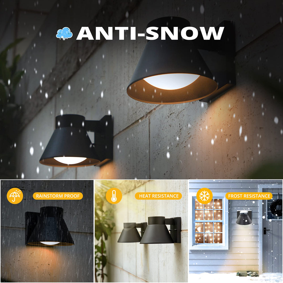 UME 2 Pack LED Outdoor Wall Light Fixtures, Black Front Porch Lights Wall Mount Lighting, Exterior Waterproof Wall Lantern Light Fixture Anti-Rust Farmhouse Wall Sconce for Patio, Doorway, Garage Retail $39.99