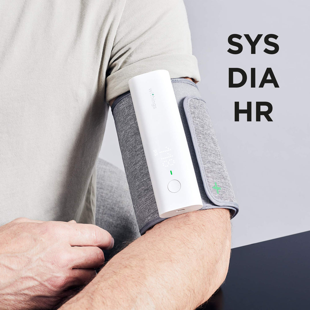 Withings BPM Connect - Digital Blood Pressure Cuff & Heart Rate Monitor - Blood Pressure Machine Arm Cuff, FDA Cleared, FSA/HSA Eligible, IOS & Android Retail $129.95
