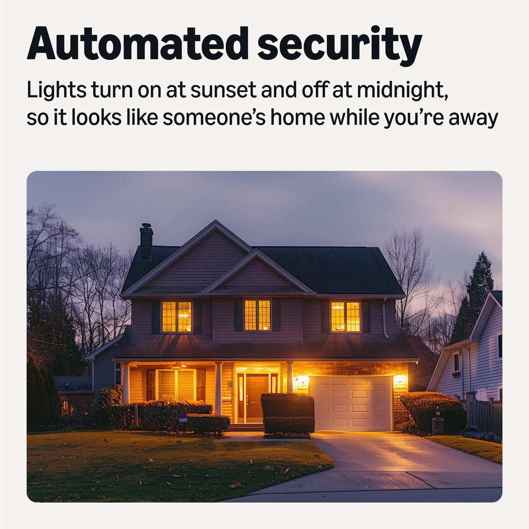 Amazon Basics Smart Indoor LED Light Bulb, Sunset-to-Midnight Activated, Works with Alexa Only, Tunable White, 7.5 W, 1-Pack Retail $11.99