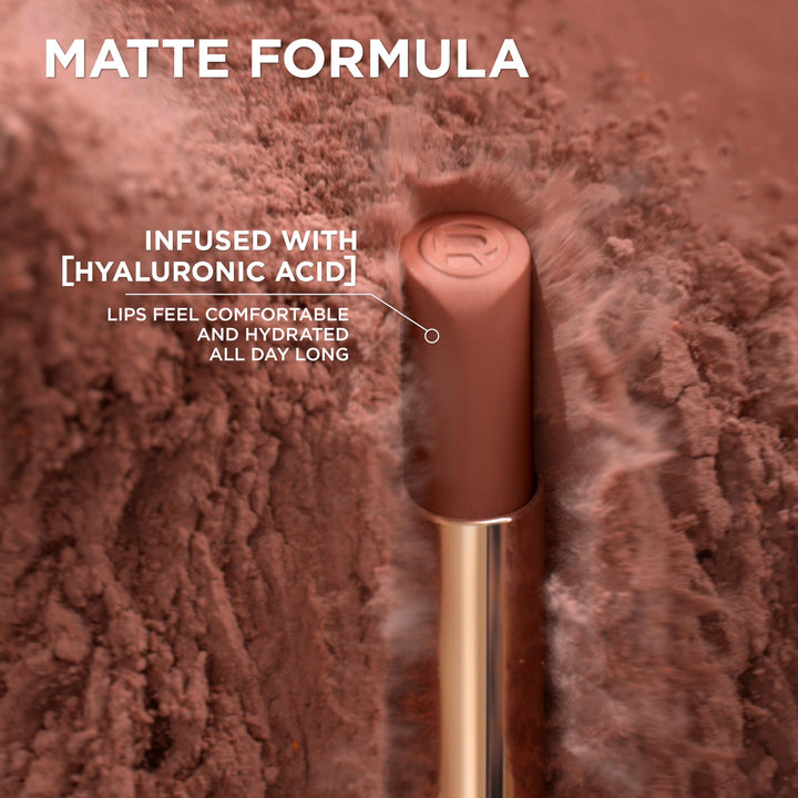 L'Oreal Paris Colour Riche Intense Volume Matte Lipstick, Lip Color Infused with Hyaluronic Acid for up to 16hr All Day Comfort, Le Nude Admirable, 0.06 Oz