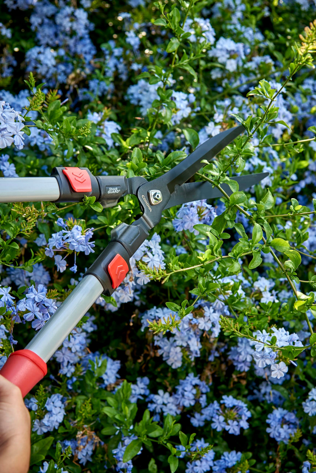 Corona HS 3344 ComfortGEL Extendable Hedge Shear, 9-Inch Blade, Red