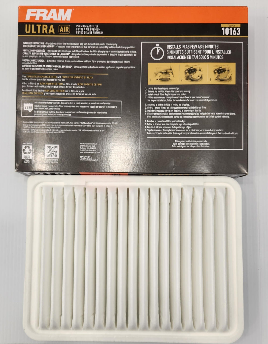 Fram Ultra Air Premium Air Filter Retail $16.43