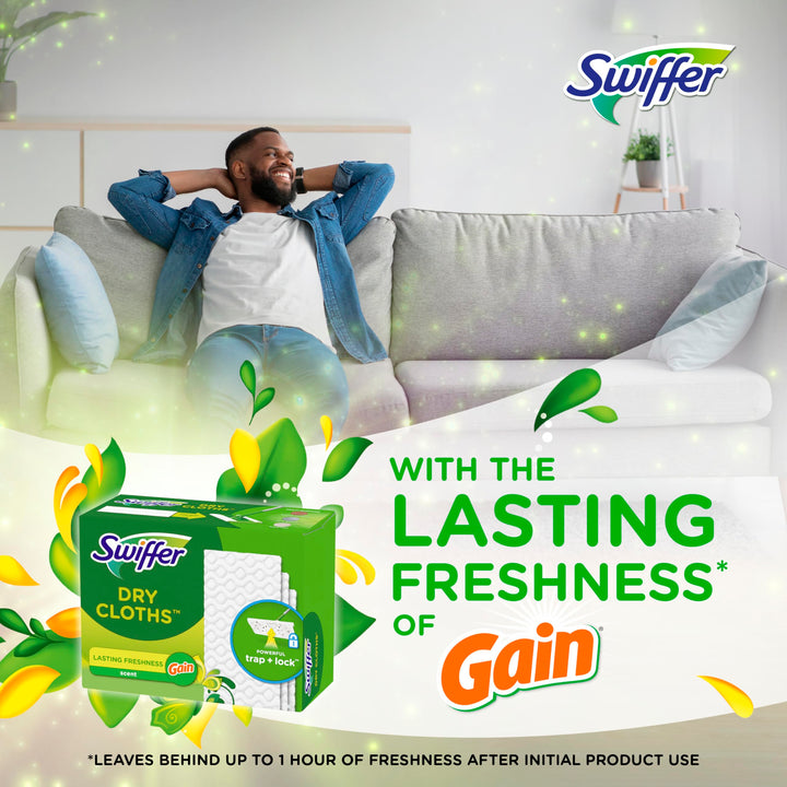 Swiffer Sweeper Dry Sweeping Cloth Refills, Gain Original, 32 Count