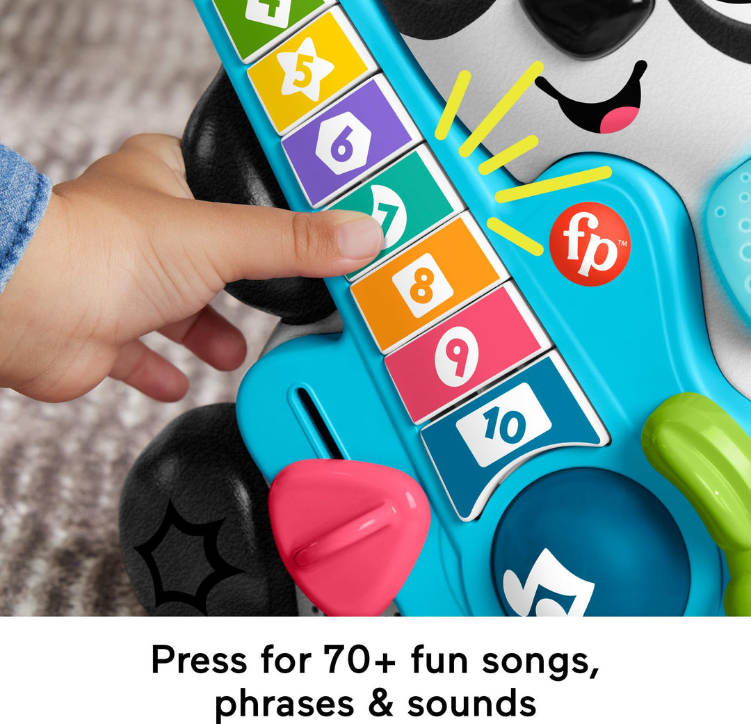 Fisher-Price Baby Learning Toy Link Squad Jam & Count Panda with Music & Lights for Ages 9+ Months, Compatible Only with Link Squad Items Retail $21.59