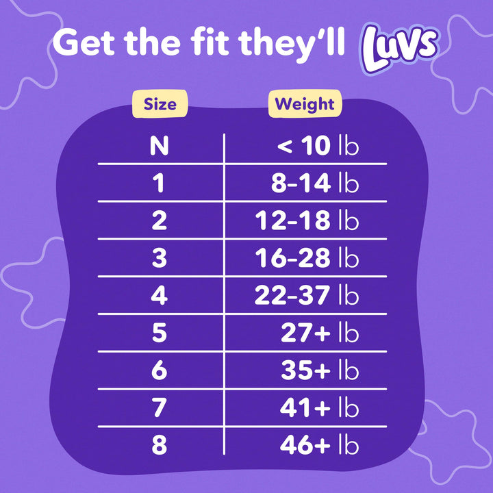 Luvs Diapers - Size 3, 100 Count, Bluey Platinum Protection Baby Diaper