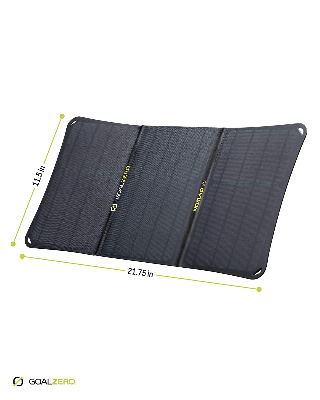 Goal Zero Nomad 20, Foldable Monocrystalline 20 Watt Solar Panel with 8mm + USB Port, Portable Solar Panel Charger. Lightweight 18-22V 20W Solar Panel Charger with Adjustable Kickstand Retail $149.95