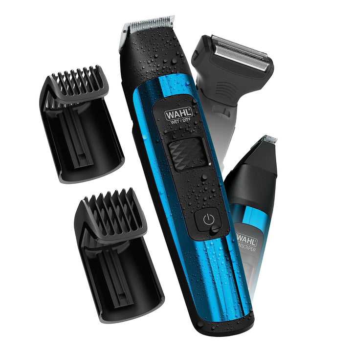 Wahl ManscaperÃ‚Â® Total Body Grooming and Your Hair Down There Rechargeable Deluxe Hair Trimmer and Shaver with Safe-Touch Detachable Stainless Steel Precision Blades - Model 5708