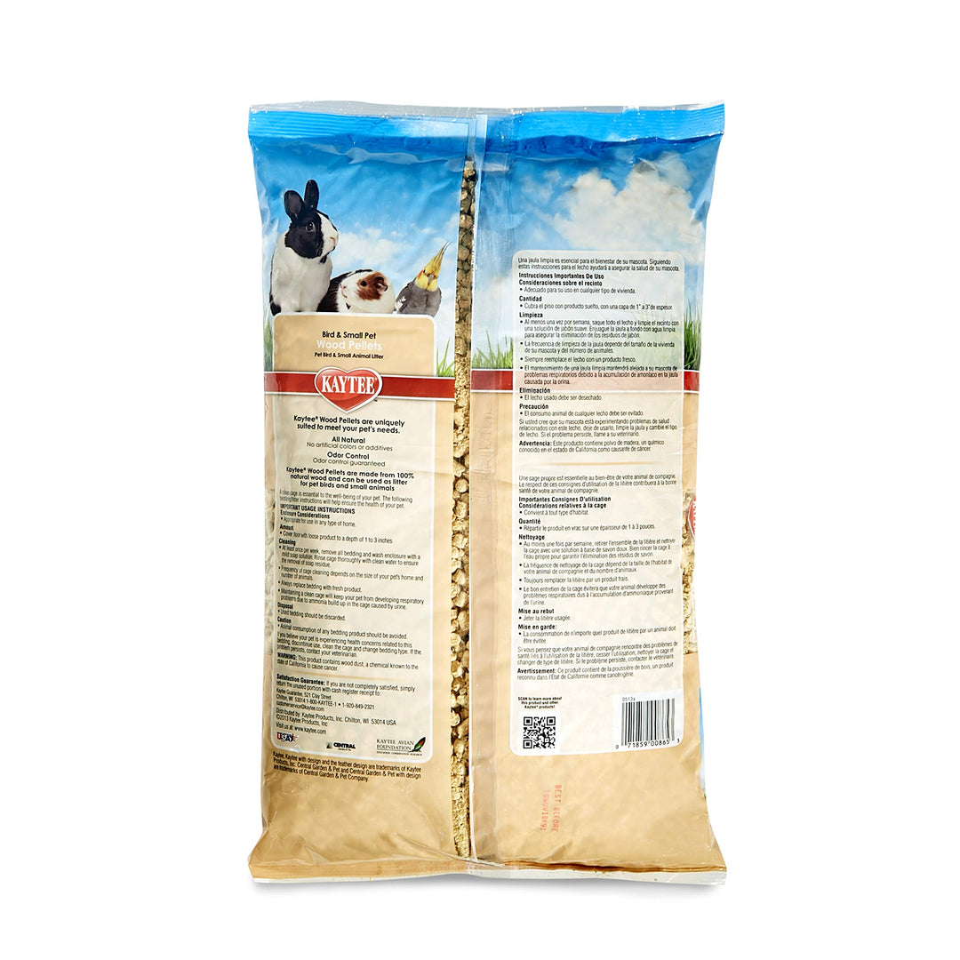 Kaytee Wood Pellets Pet Bird & Small Animal Litter for Ferrets, Guinea Pigs, Rats, Chinchillas, Hamsters, Gerbils, Rabbits, Mice, Hedgehogs and Dwarf Hamsters, 4.9 Liter, 8 Pound Bag Retail $10.49