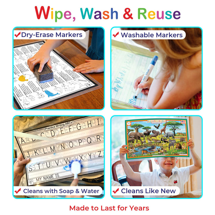 Tot Talk Solar System Explorer Educational Placemat for Kids - Double-Sided, Waterproof, Wipeable - Made in USA - Learn Planet Names and Facts, Front and Back Activities - 11.5" x 17.5" Retail $5.00