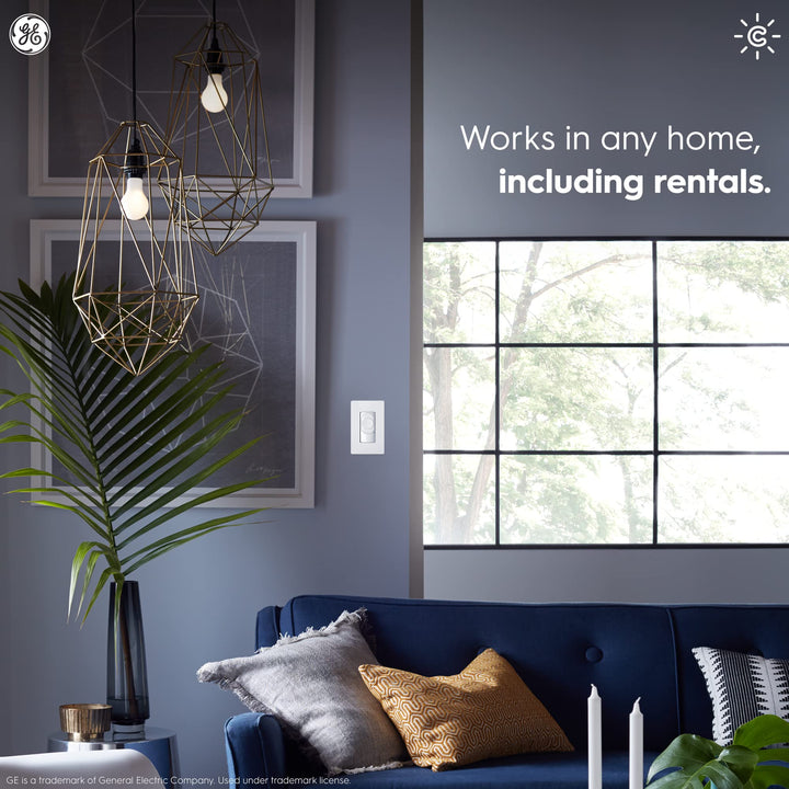 GE CYNC Dimmer Smart Switch, Wire-Free, Dimmer + White Tones Control with Bluetooth, No Wiring Required (Packaging May Vary) Retail $27.99