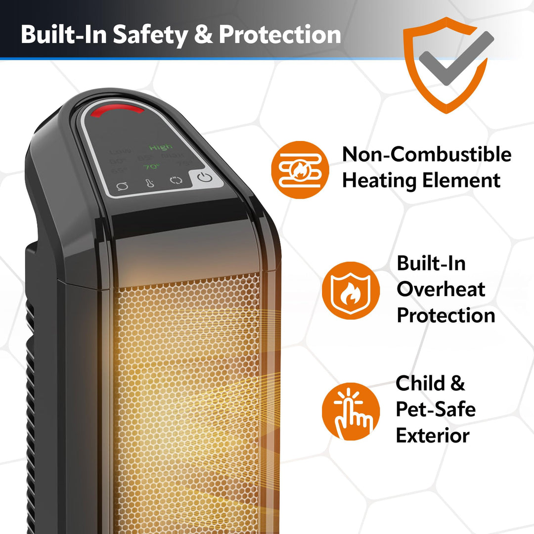 Lasko - Ceramic Tower Heater with Electronic Control (CT16558) Retail $39.97