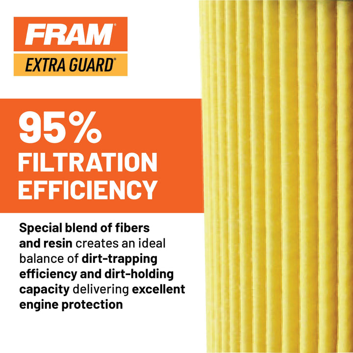 FRAM Extra Guard CH10358 10K Mile Change Automotive Replacement Interval Spin-On Engine Oil Filter for Select Model Years, Vehicle Engine Protection Oil Filter for Everyday Drivers Retail $10.49