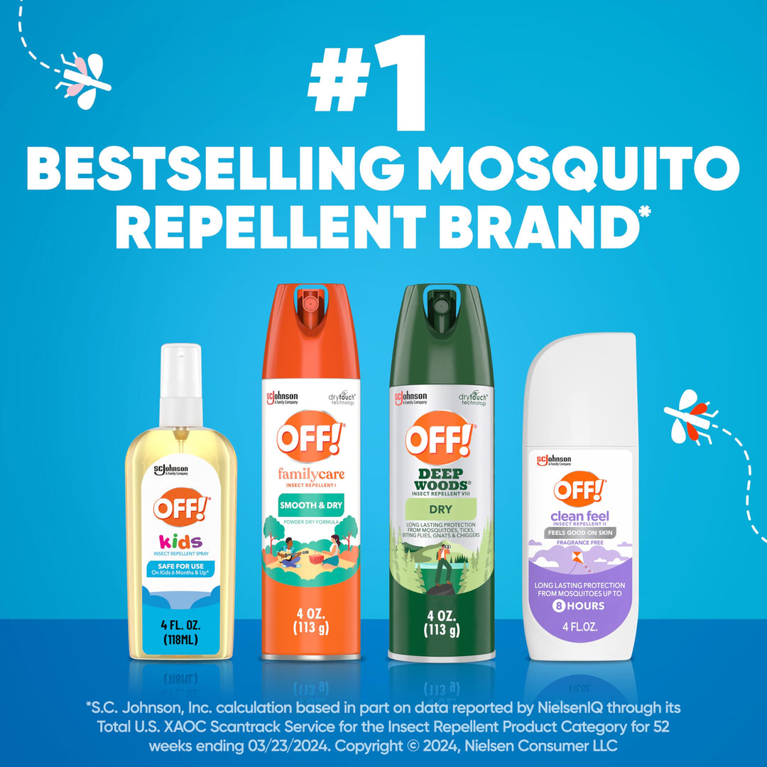 OFF! Kids Insect Repellent Spray, Botanically Inspired, Safe for Use On Kids, 4 oz