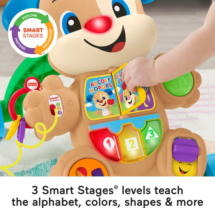 Fisher-Price Baby Toy Laugh & Learn Smart Stages Puppy Walker with Educational Music Lights & Activities for Infants Ages 6+ Months Retail $26.99