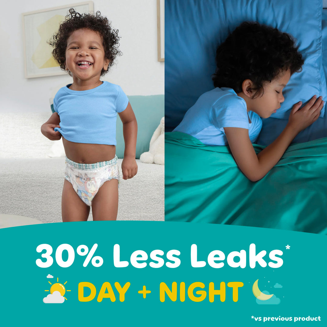 Easy Ups Girls & Boys Potty Training Pants, Size 6T-7T, 70 Count, Bluey Absorbent Training Underwear, Up to 100% Leakproof Day and Night, Hypoallergenic (Packaging May Vary) Retail $49.20