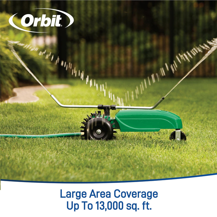 Orbit 58322 Traveling Tractor Water Sprinkler Retail $79.99