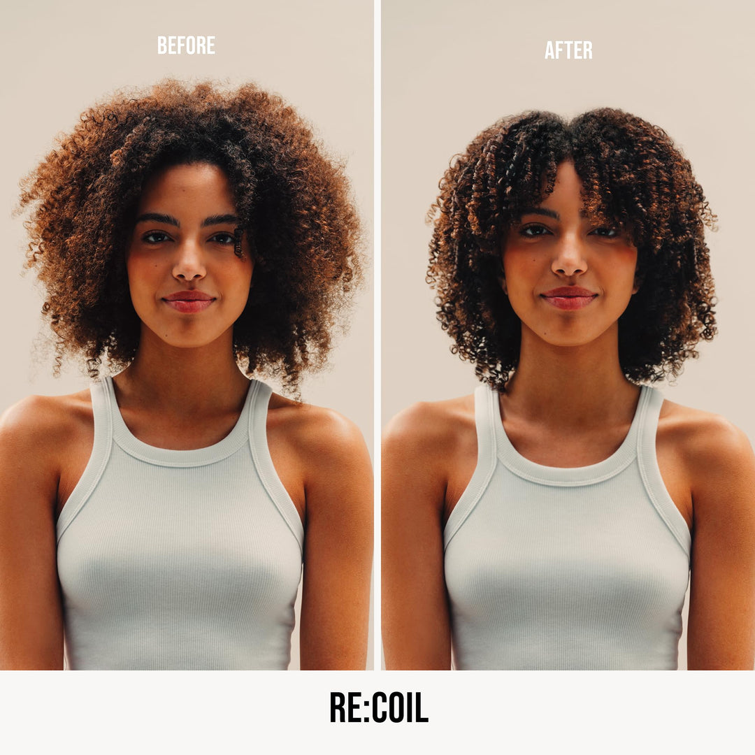 AG Care Re:Coil Curl Activator Curl Cream with Keratin Amino Acids - Ultra-Nourishing Curly Hair Cream for Defined, Healthy Curls, 6 Fl Oz