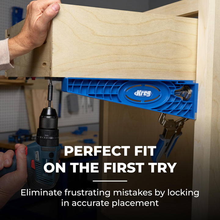 Kreg KHI-Slide Drawer Slide Jig - Drawer Slide Jig Kit - Drawer Slide Tool - for Cabinets, Drawers, Desks & More - Easily Install Drawer Slides - Set of 2 Retail $32.98