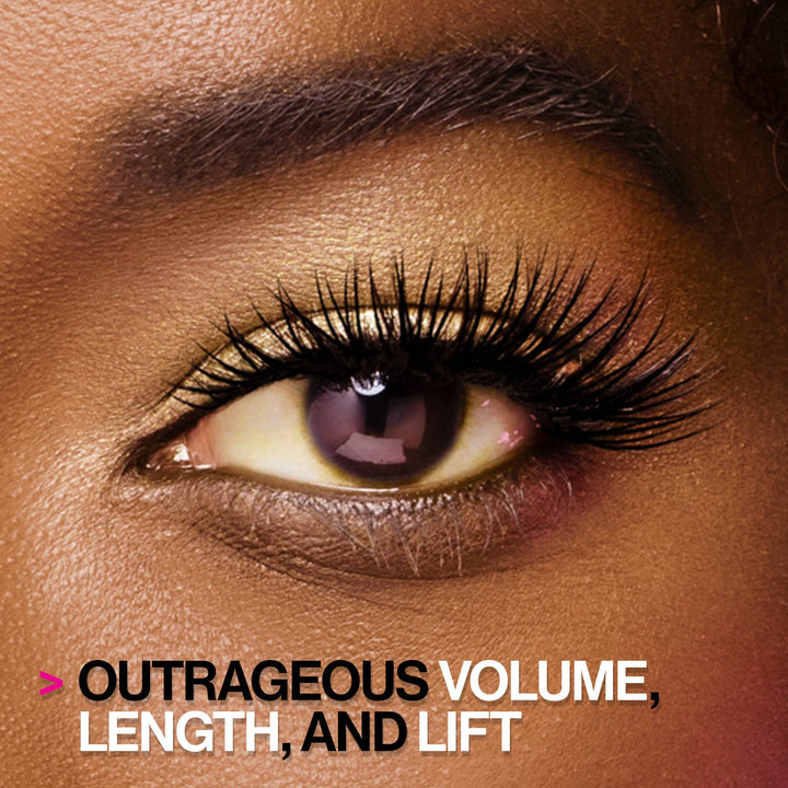 wet n wild Big Poppa Mascara- Volumizing, Lifting, Lengthening, Nourishing, Paraben Free, Cruelty-Free & Vegan - Blackest Black