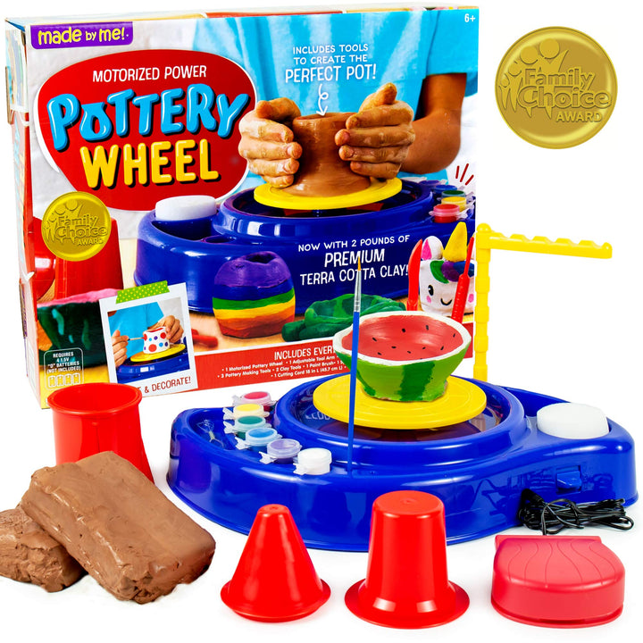 Made By Me Motorized Power Pottery Wheel - at Home Pottery Making – Clay Sculpting Activity for Kids Ages 6 and Up Retail $27.99