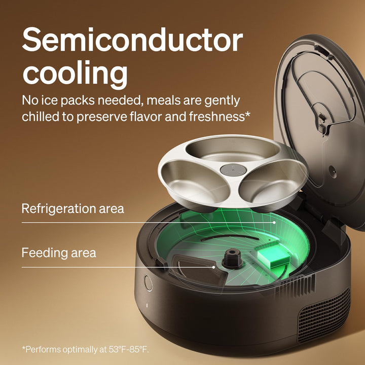 PETLIBRO Automatic Cat Feeder Wet Food with Stainless Steel Bowl, Refrigerated Auto Cat Feeder with Semiconductor Cooling, 3 Fresh Meals for 3 Days, App-Controlled Pet Food Dispenser, Easy to Clean Retail $179.99