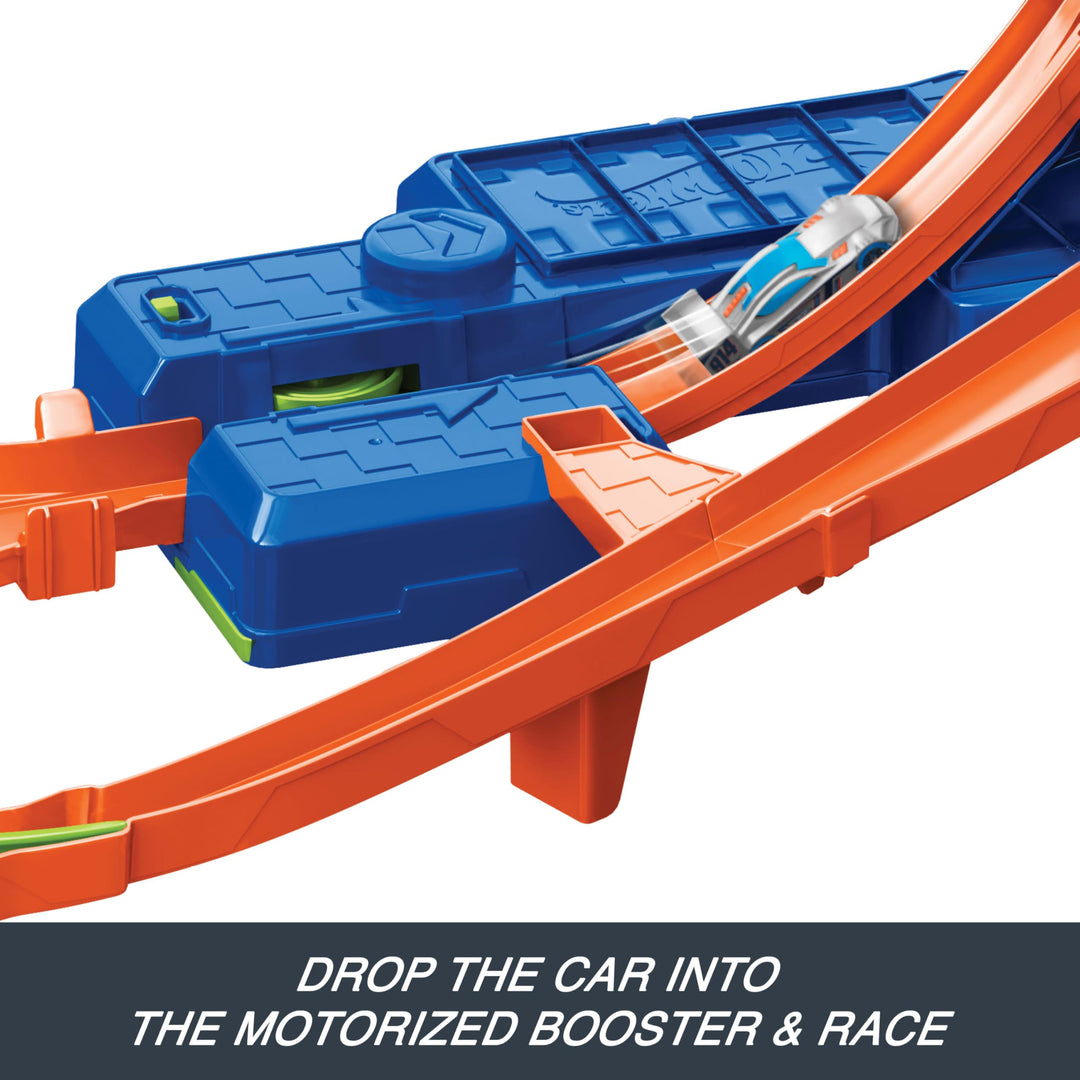 Hot Wheels Toy Car Track Set, Stunt Track Mid-Air Crash with 1:64 Scale Die-Cast Toy Car, Motorized Booster for Non-Stop Stunting & Racing Retail $53.99