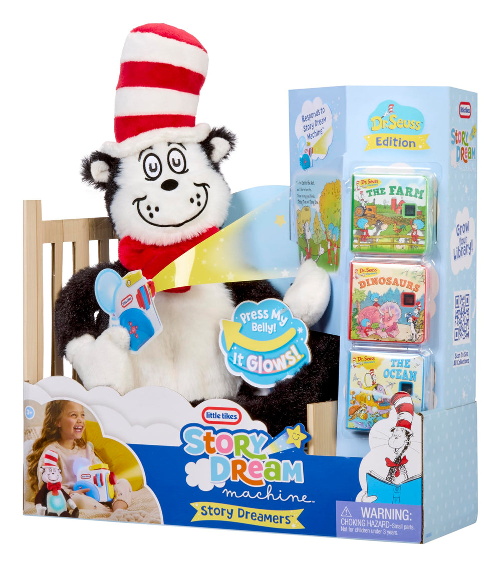 Little Tikes Story Dreamers Cat in The Hat Plush, Storytime, Books, Audio Play Character, Gift and Toy for Toddlers and Kids Girls Boys Ages 2-5 Years Retail $32.99