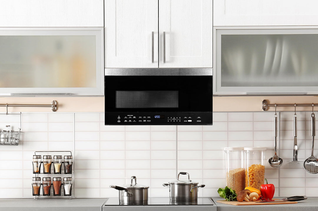 Black+Decker Over The Range 1.6 Cu Ft Microwave with LED Display, Child Lock, Stainless Steel Retail $237.00
