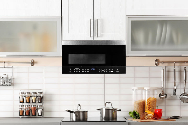 Black+Decker Over The Range 1.6 Cu Ft Microwave with LED Display, Child Lock, Stainless Steel Retail $237.00