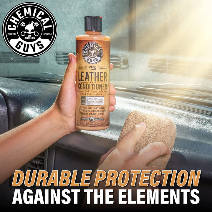 Chemical Guys Leather Conditioner, Vintage Series - Conditions, Nourishes, and Protects Natural, Synthetic, and Faux Leather Seats, Interiors, Apparel & Accessories, 16 fl oz Retail $19.99