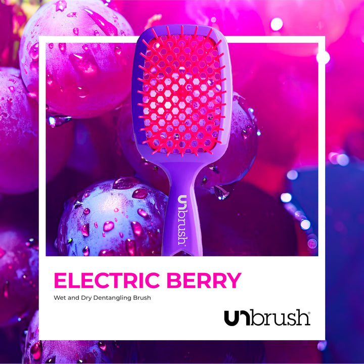 FHI Heat UNbrush Detangling Brush for Pain-Free Brushing on All Wet or Dry Hair Types Ã¢â‚¬â€ Durable DuoFlex Anti-Static Bristles, Lightweight Handle, Vented Hair Brush