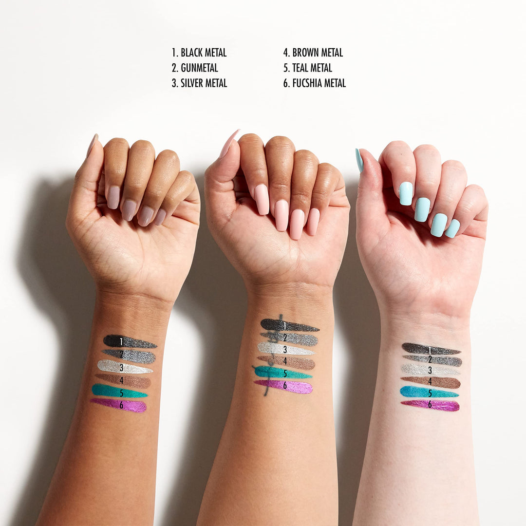 NYX PROFESSIONAL MAKEUP Epic Wear Metallic Liquid Liner, Long-Lasting Waterproof Eyeliner - Gun Metal