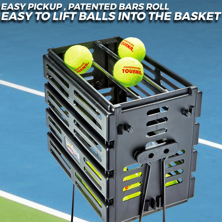 Tourna Ballport Tennis Ball Hopper Holds 80 Balls Durable and Lightweight – Red Retail $40.95