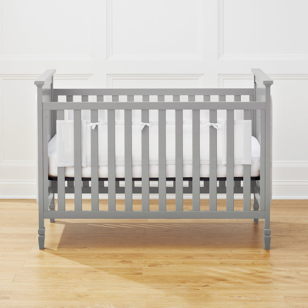 Halo Breathable Mesh Liner for Full-Size Cribs, Classic 3mm Mesh, White (Size 2FS Covers 2 Sides) Retail $37.99