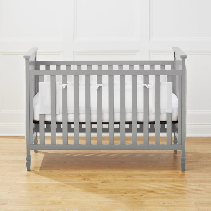 Halo Breathable Mesh Liner for Full-Size Cribs, Classic 3mm Mesh, White (Size 2FS Covers 2 Sides) Retail $37.99