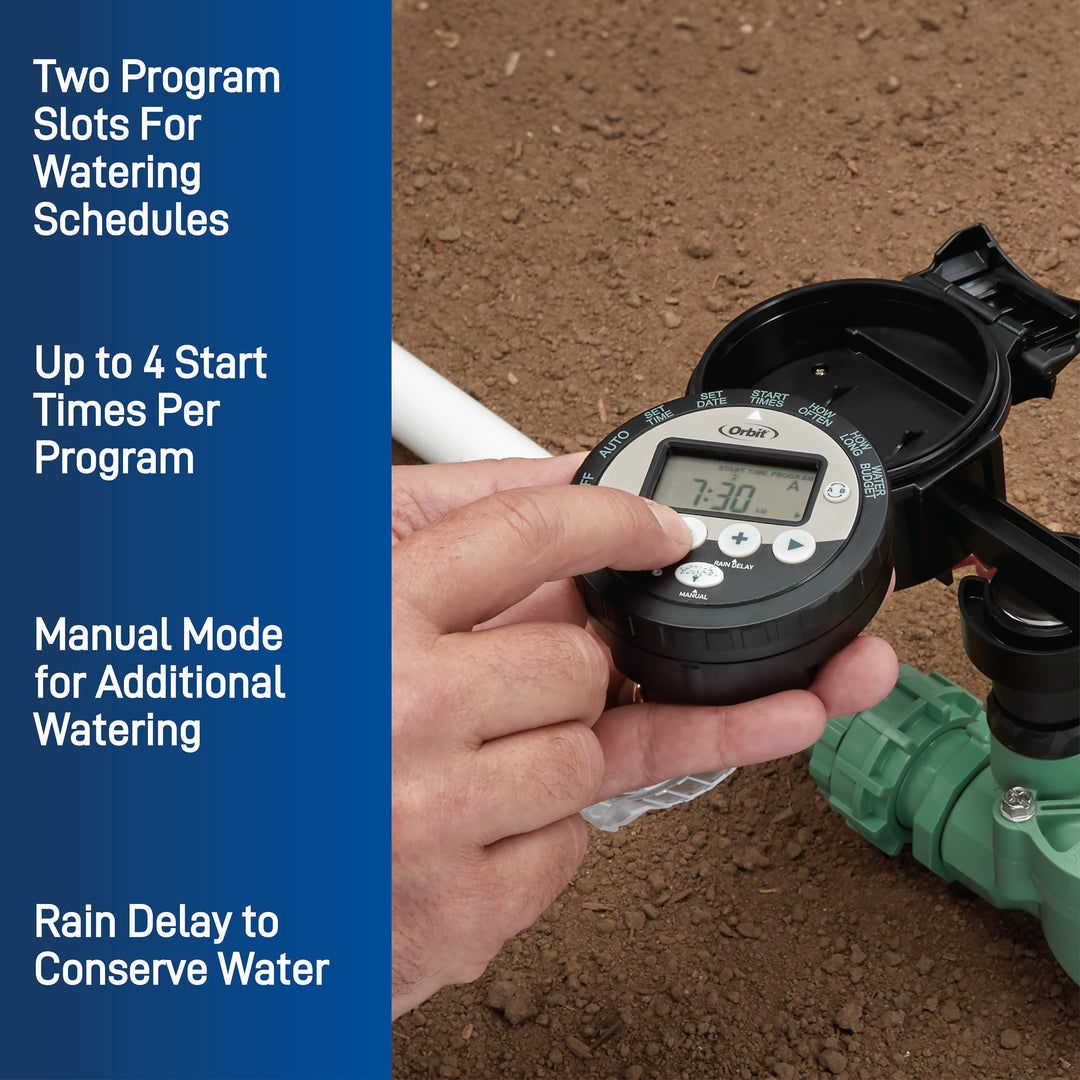 Orbit 57865 Outdoor Battery-Powered Water Sprinkler Controller Retail $79.99