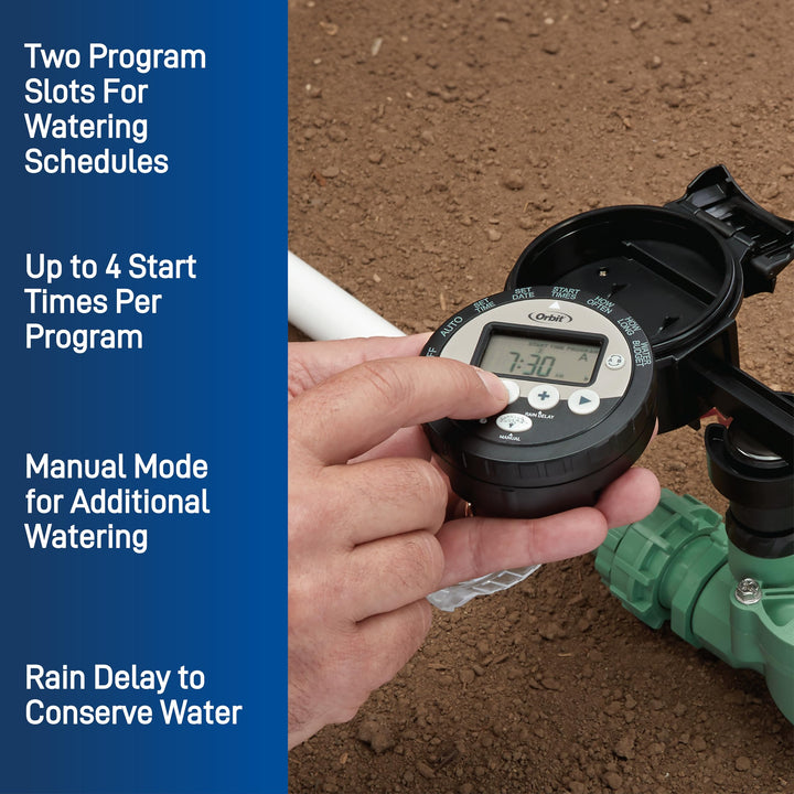 Orbit 57865 Outdoor Battery-Powered Water Sprinkler Controller Retail $79.99