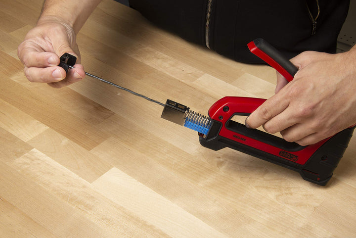 Gardner Bender MSG-501 Heavy-Duty Cable Boss Staple Gun, Professional Grade, Secures (NM) Coax, & Low-Volt Cable, Red