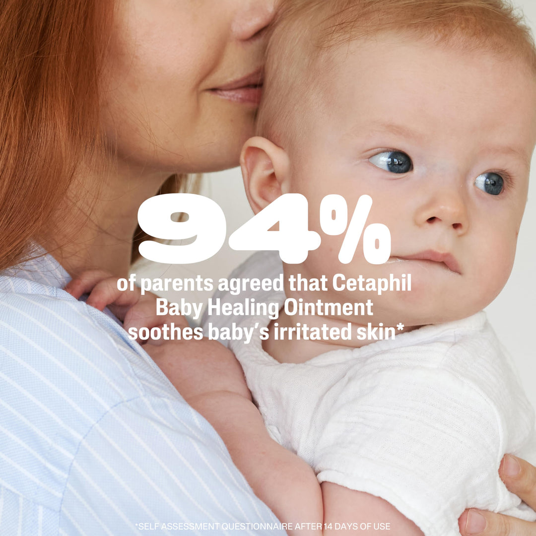 Cetaphil Baby Healing Ointment, Diaper Rash Ointment Soothes and Protects Baby's Irritated Skin, Skin Protectant For Dry Skin, 12oz