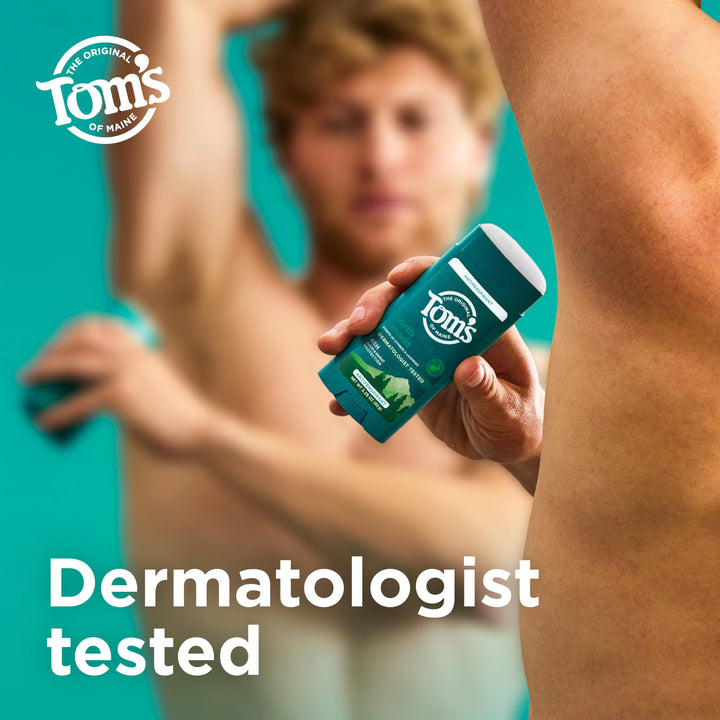 TomÃ¢â‚¬â„¢s of Maine North Woods Antiperspirant for Men and Women, No Artificial Fragrances, Dyes, or Preservatives, Baking Soda Free, 48-Hour Odor and Sweat Protection, 3.25 oz