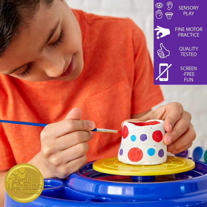 Made By Me Motorized Power Pottery Wheel - at Home Pottery Making – Clay Sculpting Activity for Kids Ages 6 and Up Retail $27.99