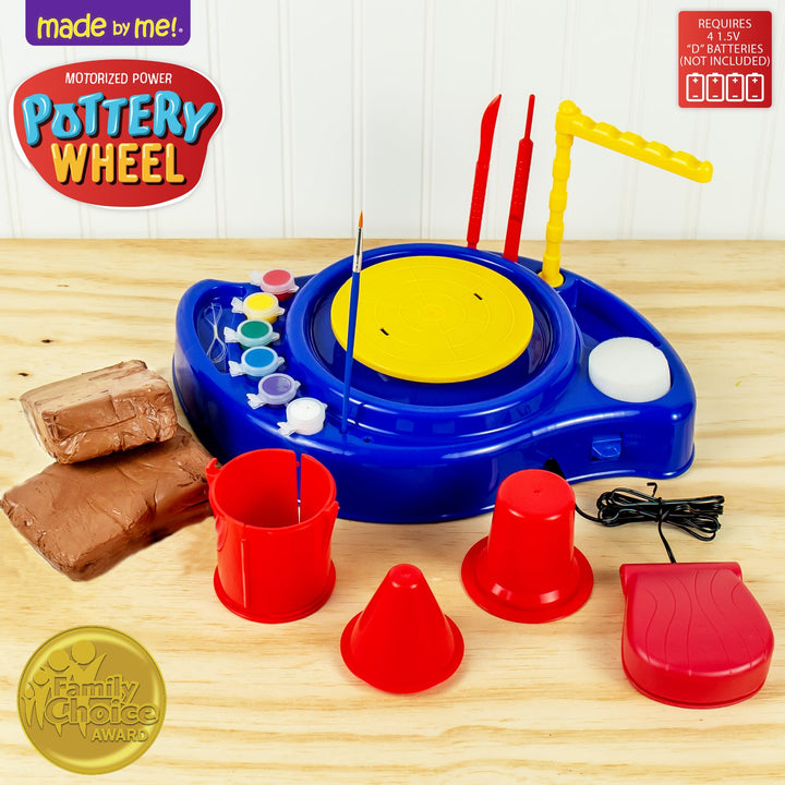 Made By Me Motorized Power Pottery Wheel - at Home Pottery Making – Clay Sculpting Activity for Kids Ages 6 and Up Retail $27.99